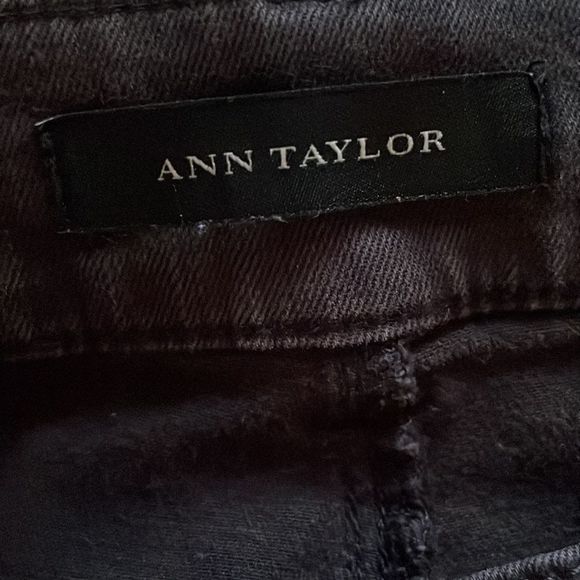 Ann Taylor The Skinny Modern Fit 5 pocket dark grey worn in look cotton denim - Picture 2 of 5